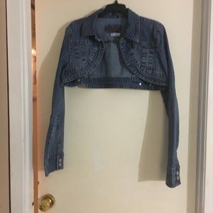 Younique Denim Crop Jacket.Size XL